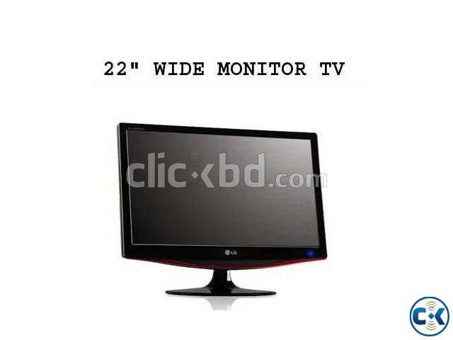 22 WIDE MONITOR LCD TV large image 0