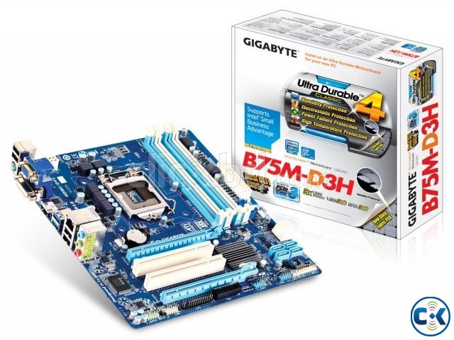 GigaByte GA-B75M-D3H MainBoard 3rd Gen HDMI DVI LGA 1155 large image 0