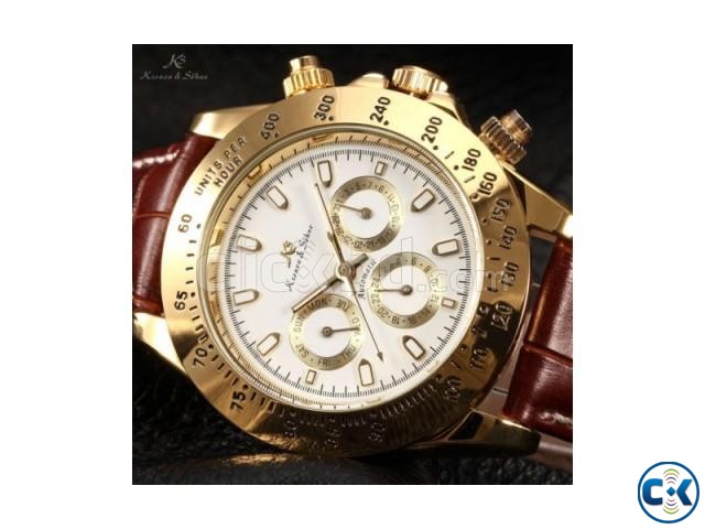 KS Imperial Golden Luxury Watch large image 0