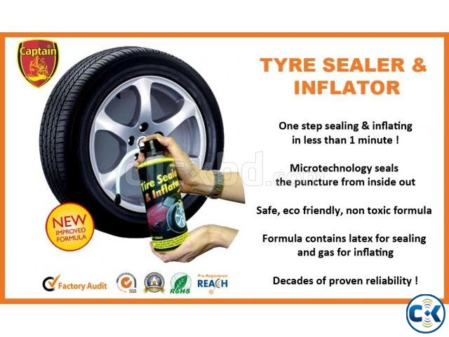 Car Tyre Tire Sealer Inflator 2in1 US Technology large image 0