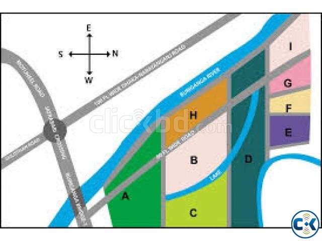 5 Katha D Block North Facing Plot at Bashundhara Riverview large image 0