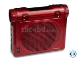 Klivien Mini Portable FM Radio Amplifier Microphone Speakers