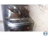 Double electric deep fryer