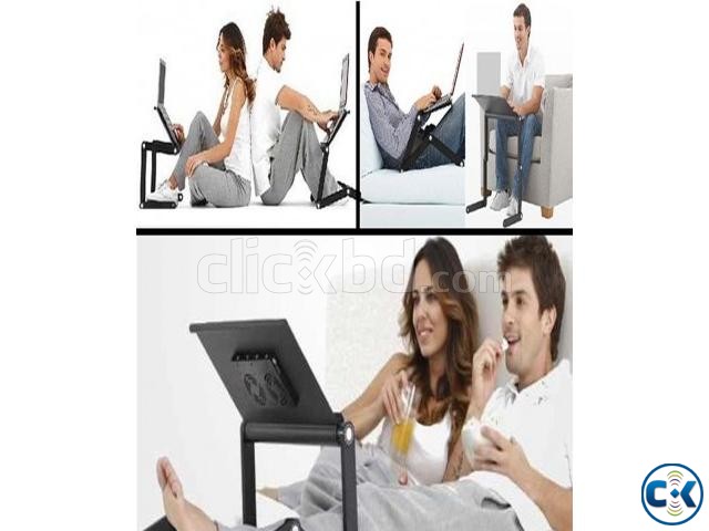 Portable Laptop Stand T8 Cooling Fan 2ti large image 0