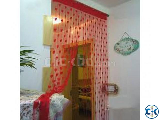 হার্ট শেপড স্বচ্ছ পর্দা-Fly Screen Door Curtain 1Set large image 0