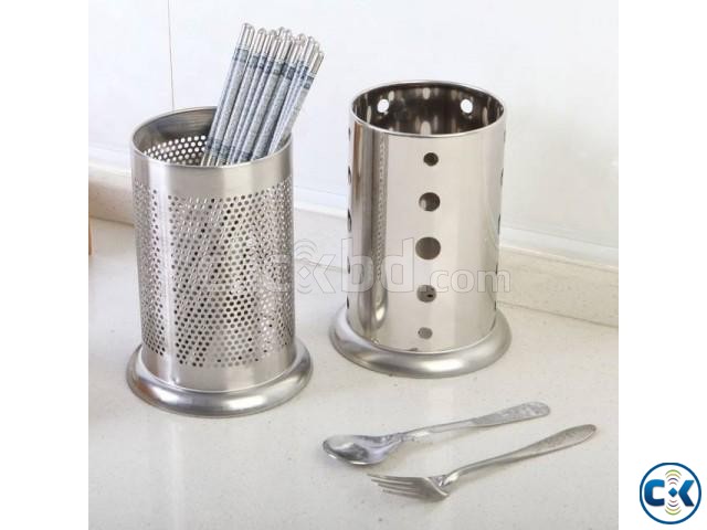 Kitchen metal cutlery spoon holder restaurant fork rack large image 0