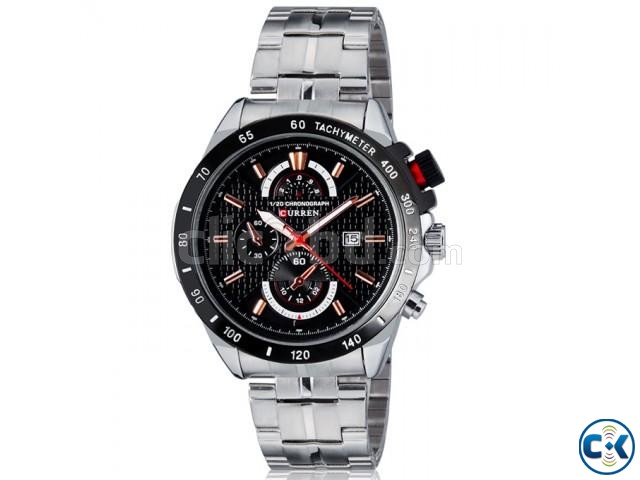 CURREN Men s Stainless Steel Analog Watch with Date Dis large image 0