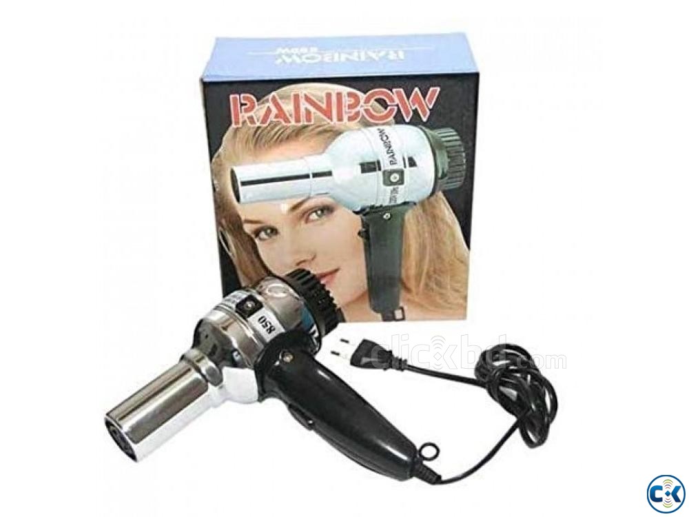 Rainbow Hair Dryer - Black large image 0