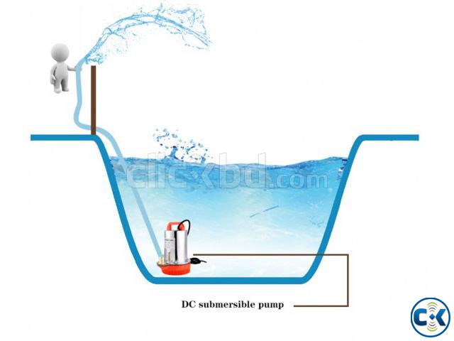 24V 180W DC Solar Pump Submersible 1Inch Outlet Lift 15m large image 2