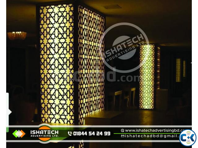 CNC Jali Cutting Acrylic Letter Board CNC Jali Cutting Acryl large image 1