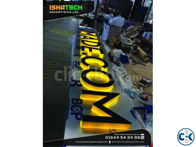Backlit Sign Frontlit Letter Led Lighting with Acp Board B large image 1