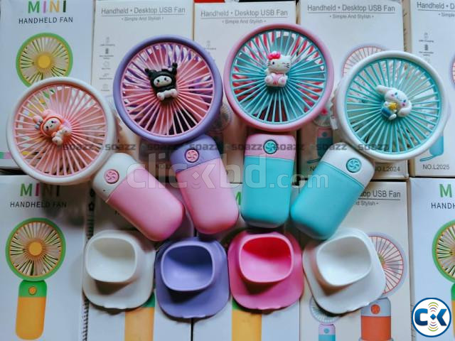 Mini Handheld Fan গরমের কষ্ট থেকে মুক্তি large image 2