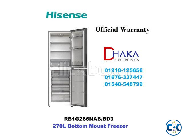 Hisense 270L RB1G266NAB Bottom Mount Freezer large image 1