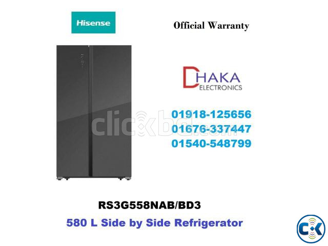 580L Hisense RS3G558NAB Side by Side Refrigerator Official large image 0