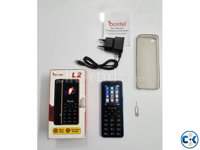 Bontel L2 Button Phone Touch Button With Back Cover Blue large image 3