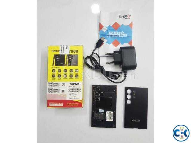 Tinstar T666 Galaxy Mini Card Phone Dual Sim Black large image 2