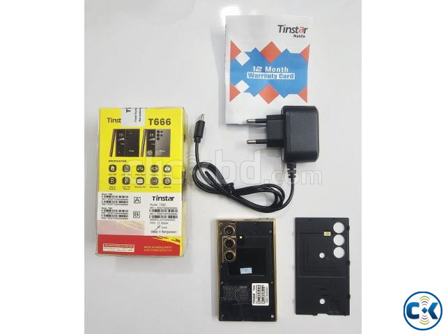 Tinstar T666 Galaxy Card Phone Dual Sim Gold large image 4