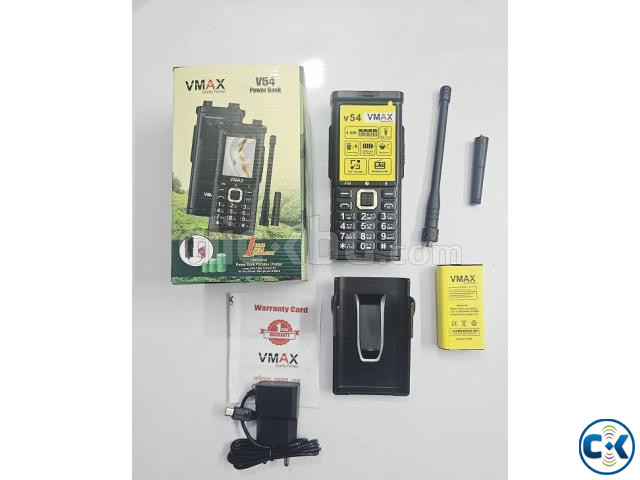 Vmax V54 Antina Phone Power Bank 6200mAh Four Sim Black large image 1