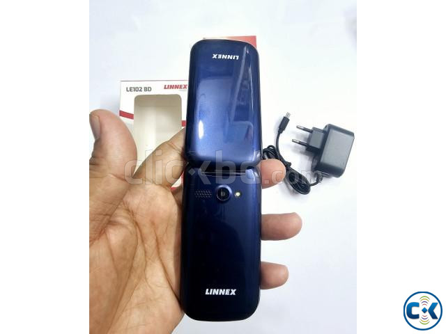 Linnex Le102 BD Folding Phone Auto Record Blue large image 4