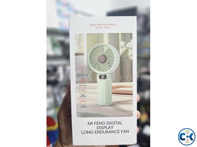 DM79 Handheld Portable Fan LED Display 2 Battery large image 0