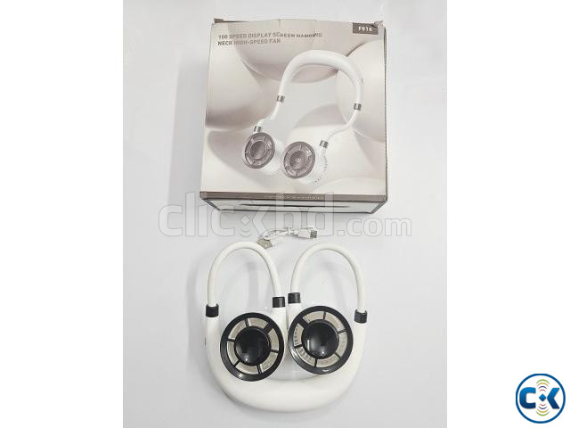F916 100 Speed Display Hanging Neck High Speed Fan large image 1