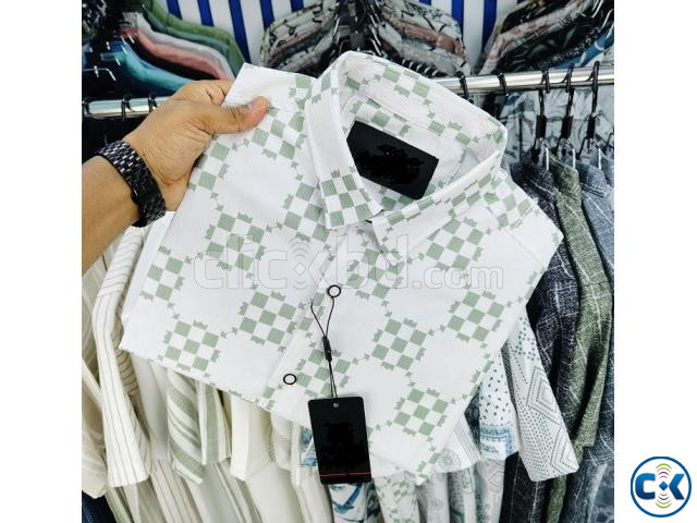 Luxury Popcorn Half Sleeve Print Shirt large image 0