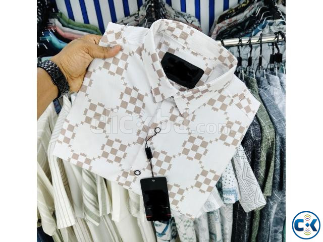 Luxury Popcorn Half Sleeve Print Shirt large image 2