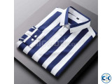 Men s Long Sleeve Stripe Print Shirt