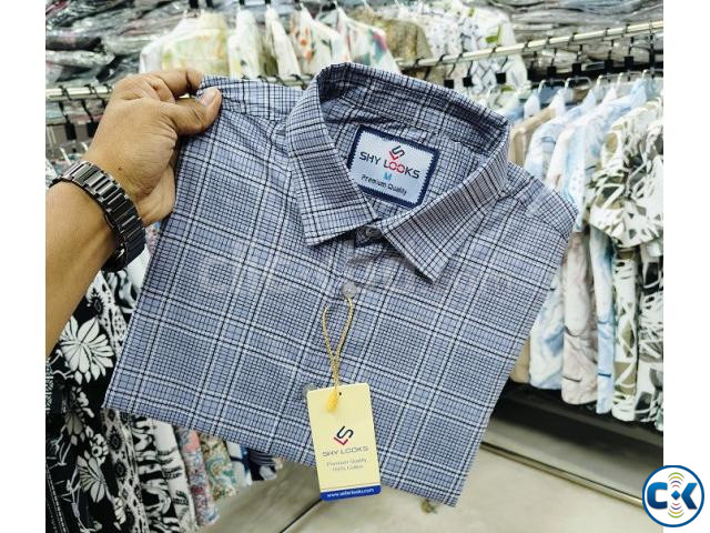 Pure Cotton full Sleeve Check Shirt large image 1