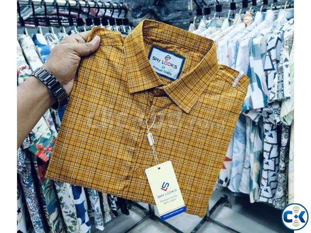 Pure Cotton full Sleeve Check Shirt large image 2