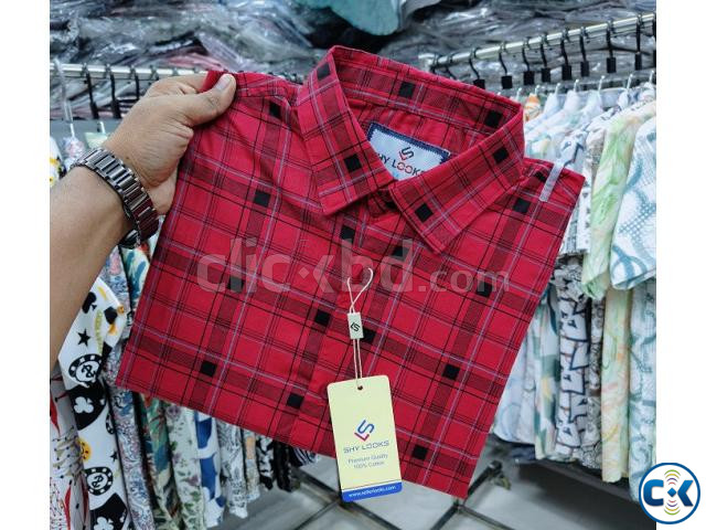 Pure Cotton full Sleeve Check Shirt large image 4