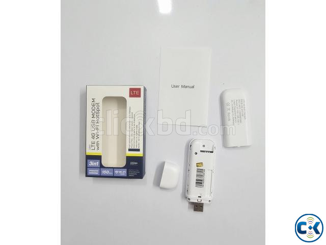 LTE 3 in 1 Wireless 4G USB MODEM with Wi-Fi HotSpot large image 3