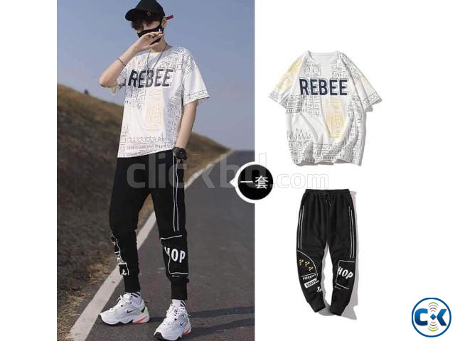 Drop Shoulder Mash T-Shirt and Trouser Combo large image 0