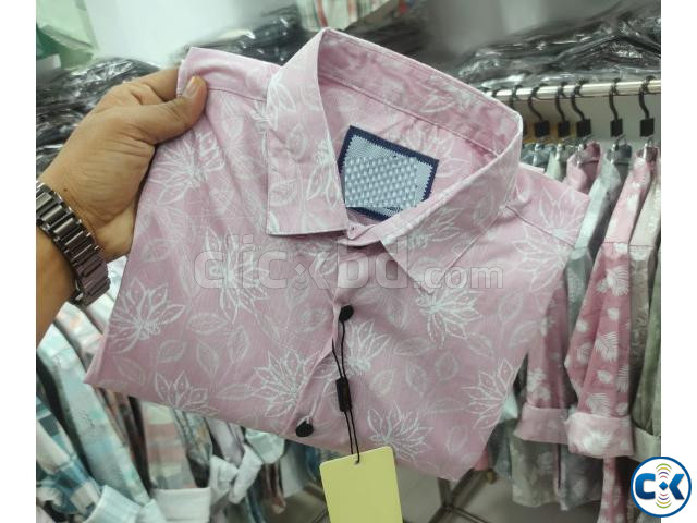 Pure Cotton full Sleeve Print Shirt large image 2