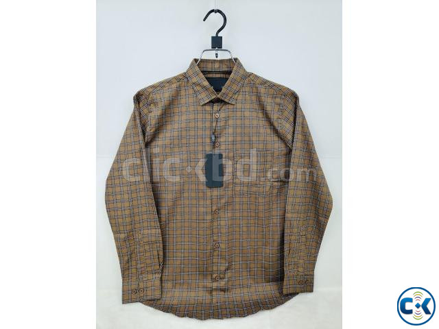 Pure Cotton full Sleeve Check Print Shirt for Men s large image 4