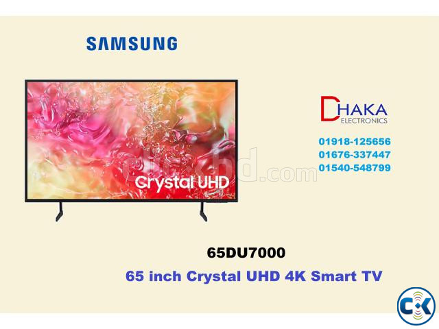 Samsung 65 inch DU7000 4K UHD Smart TV large image 0