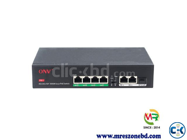 ONV-H3064PFD 6-Port Full Gigabit PoE Switch with 1 SFP Upl large image 0
