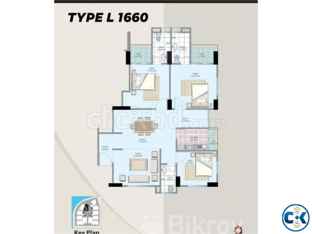READY FLATS ATAFTABNAGAR 1660 SFT large image 1