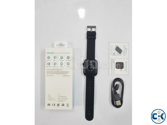 Colmi P71 Bluetooth Call Smartwatch Black large image 1