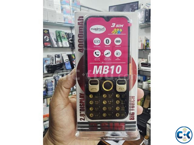 Maximum MB10 Button Phone Three Sim 4000mAh large image 0