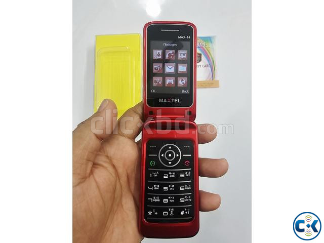 Maxtel Max-14 Folding Phone Red large image 2