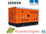Original Ricardo 150KVA Diesel Generator Price in Bangladesh