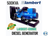 500KVA Lambert Diese Generator Price in bangladesh