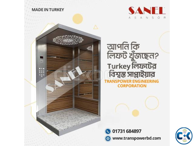 Sanel 1250 Kg Passenger Elevator Brand Sanel-Turkey  large image 0