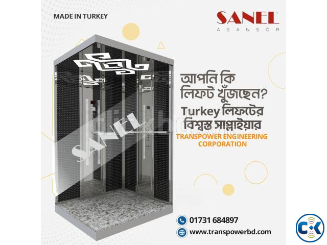 Sanel 1000 Kg Passenger Elevator Brand Sanel-Turkey  large image 4