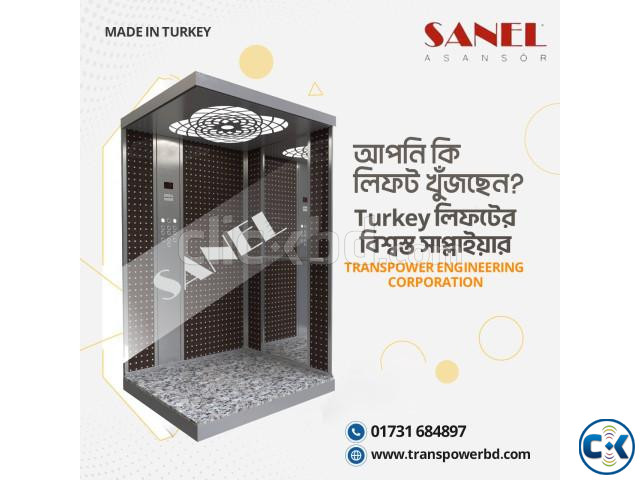 Sanel 800 Kg Passenger Elevator Brand Sanel-Turkey  large image 2
