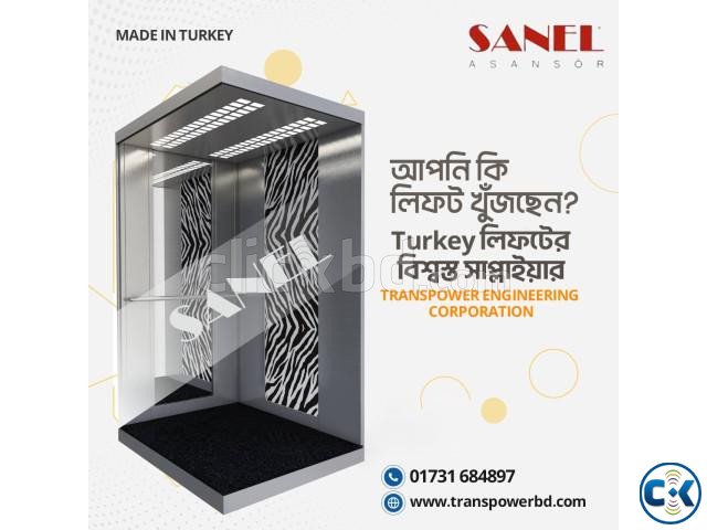 Sanel 450 Kg Passenger Elevator Brand Sanel-Turkey  large image 2