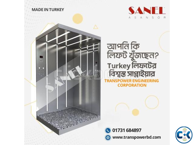Sanel 450 Kg Passenger Elevator Brand Sanel-Turkey  large image 4