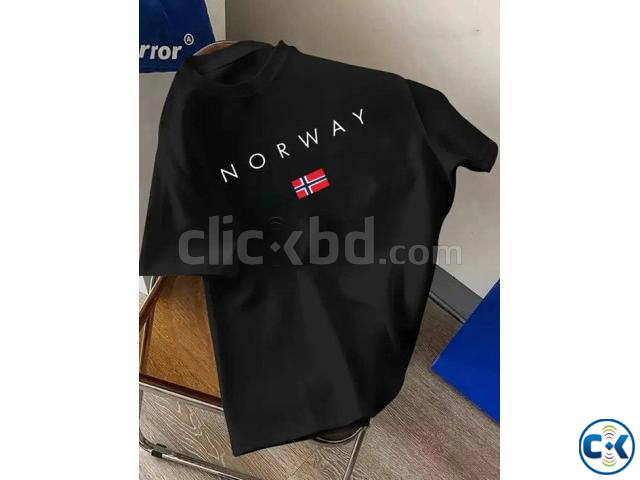 Drop shoulder t-shirt with DTF print large image 0
