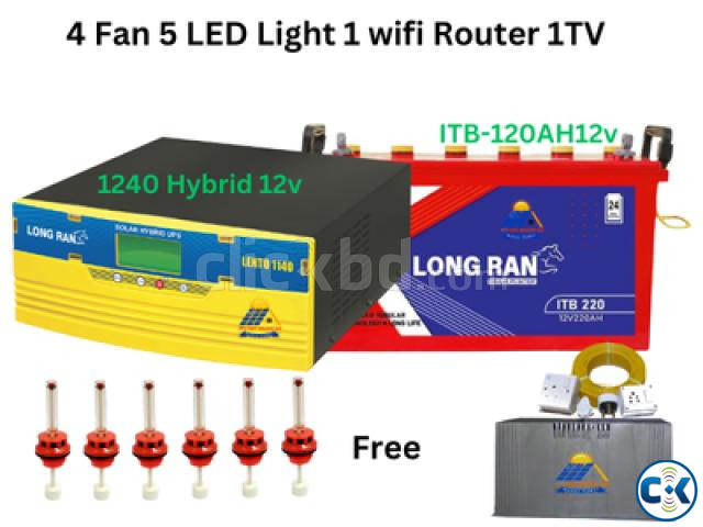 4-Fan 5-Light 1wifi Combo Package Home IPS UPS inverter large image 0
